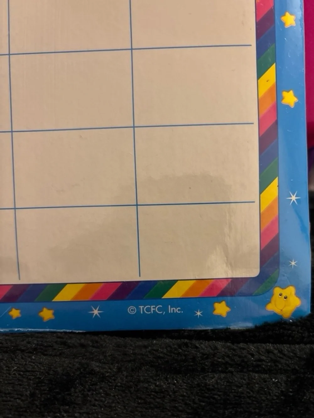 Care Bears Blue Weekly Planner with Rainbow and Notes